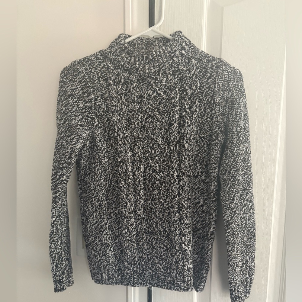 Land’s End Cable Knit Sweater XS Cottage Core Cotton Sweater